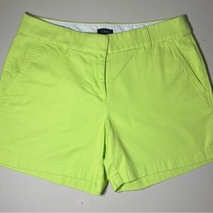J.Crew Neon Shorts Women Size 4 Summer Casual Preppy